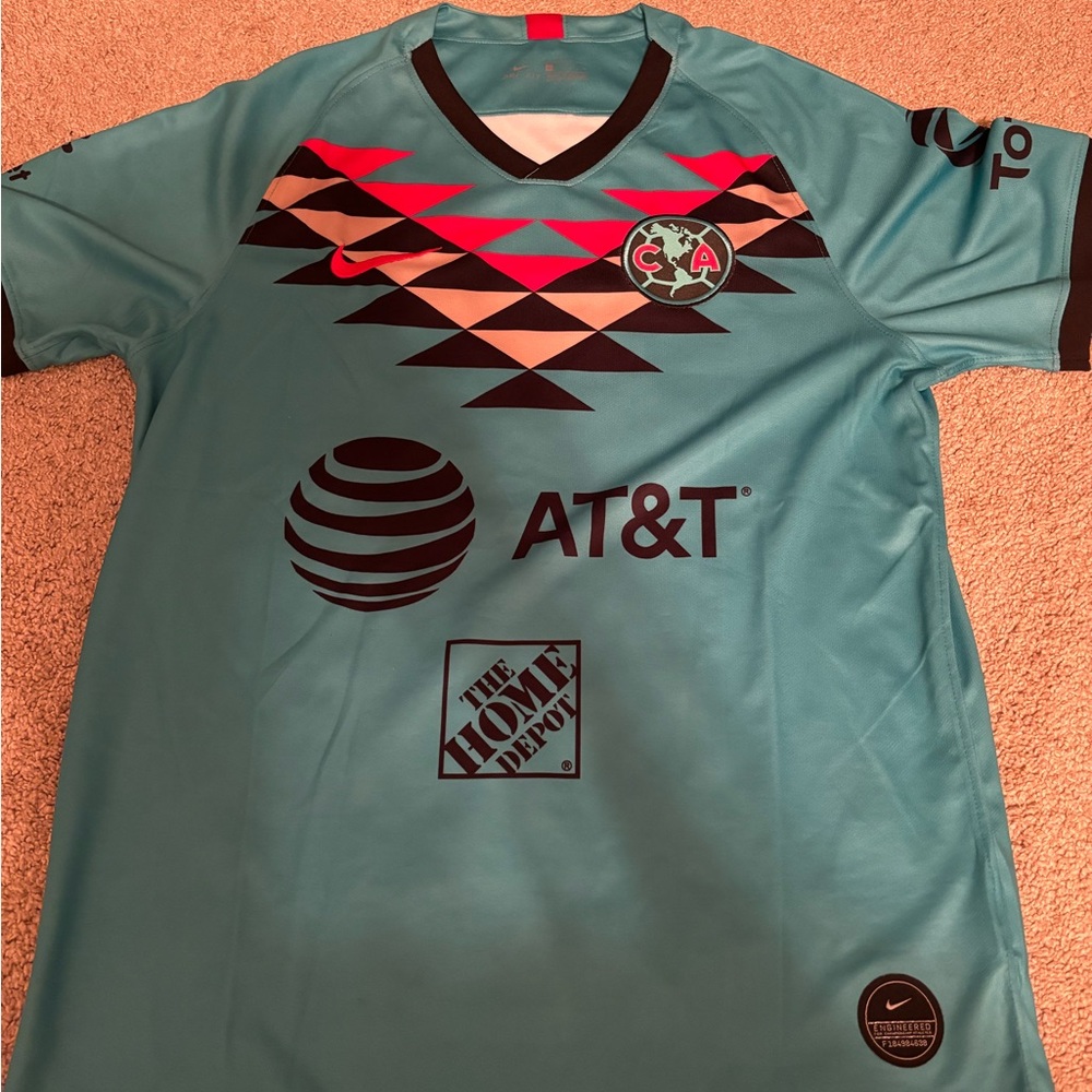 Nike Club America Teal Soccer Jersey La Liga MX